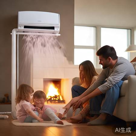 空调热风调低脚暖和