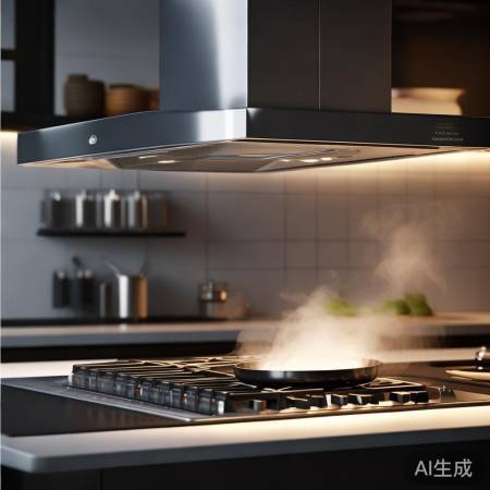 万喜油烟机,吸烟静音佳