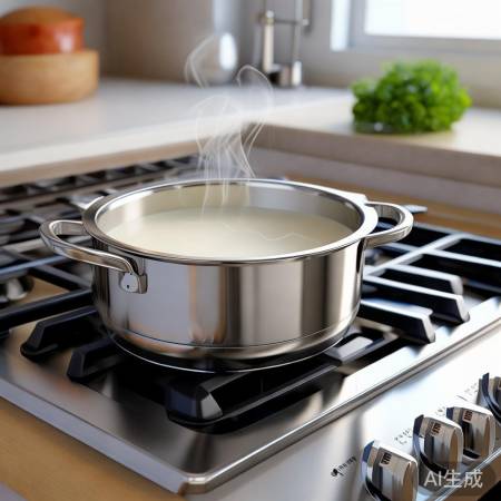 燃气灶煮豆浆锅：健康易清洗