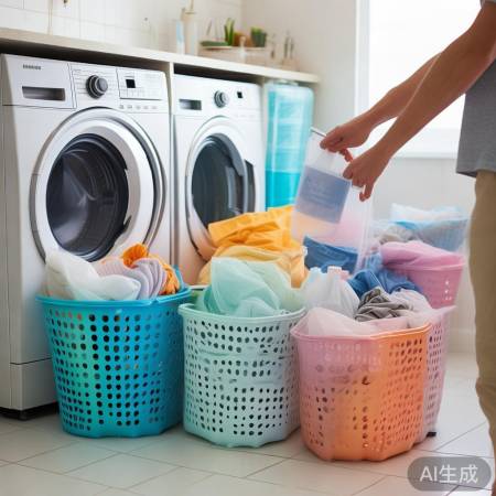 洗衣技巧防染色护纤维