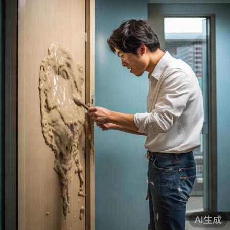 防盗门与厕所门意外相碰，生活小趣事揭秘