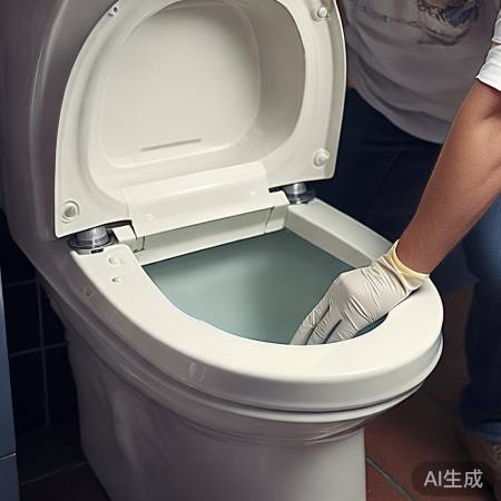 马桶喷水声大，检查零件松损