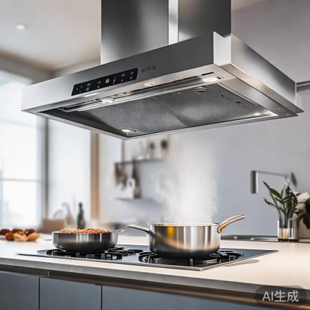“时尚吸排强，智能健康油烟机”