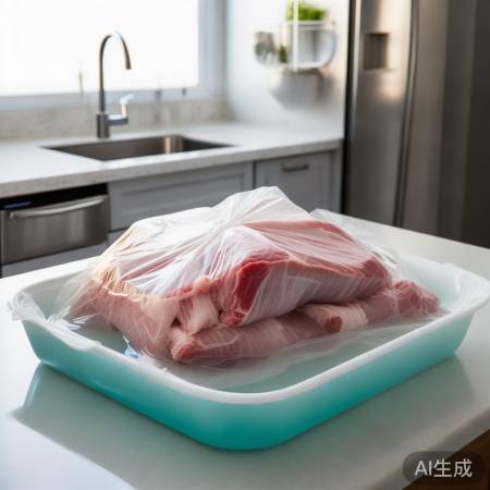 冷冻肉类解冻要小心