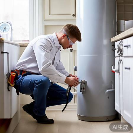 水压检查，确保热水器工作