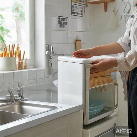 “高温消毒，习惯保养餐具”