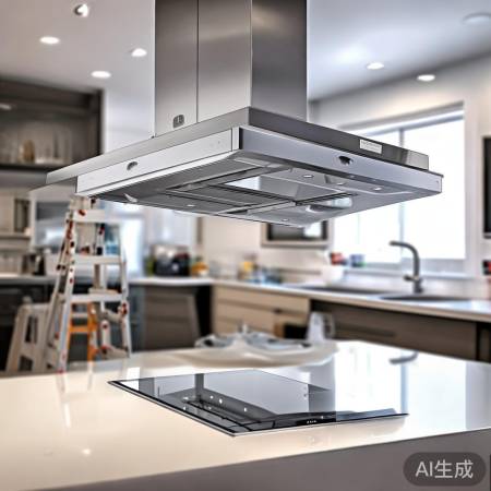 油烟机自动升降,清洁更轻松