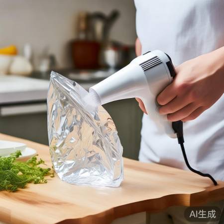 吹锡箔纸:温度适中,均匀吹,清