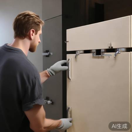 三开柜子门智能锁安装教程