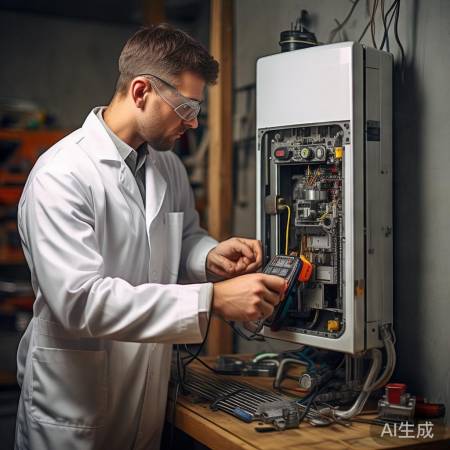 壁挂炉加热元件需更换,师傅修理