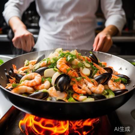 高温快炒，去腥增香