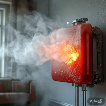 壁挂炉喷水,温度过高沸腾。