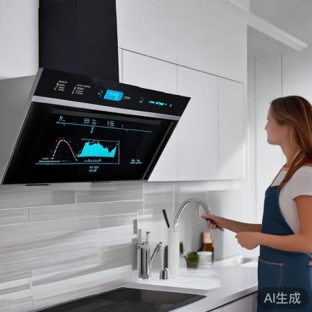 智能调节，一键清洗油烟机