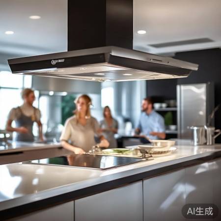 “奇丽美抽油烟机,厨房清洁好帮