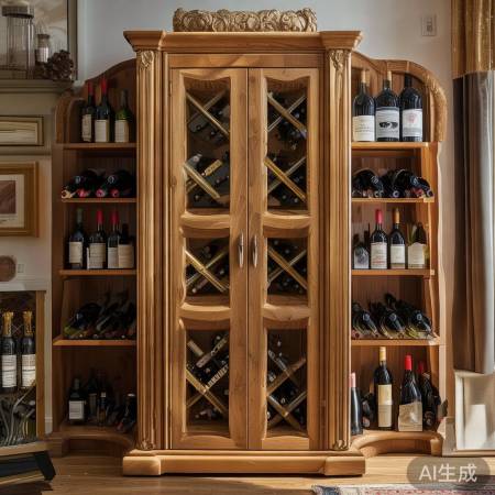 经典白橡木红酒柜，品味生活之选