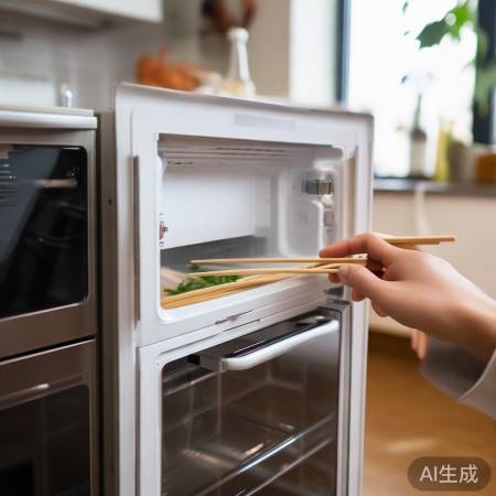 集成灶内部空间足够，筷子轻松放置