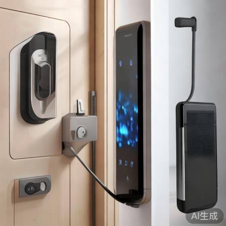 指纹锁电池，安装便捷，多种充电