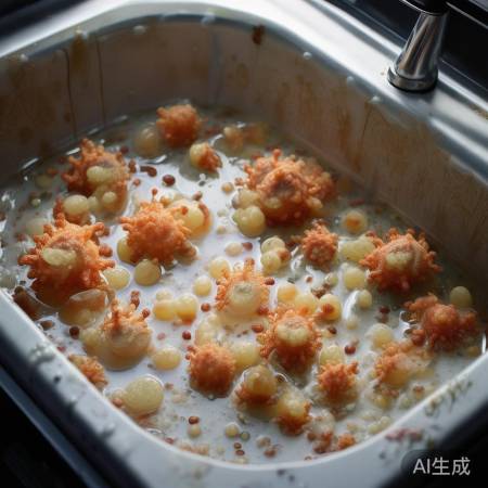 清洗不彻底，细菌残留