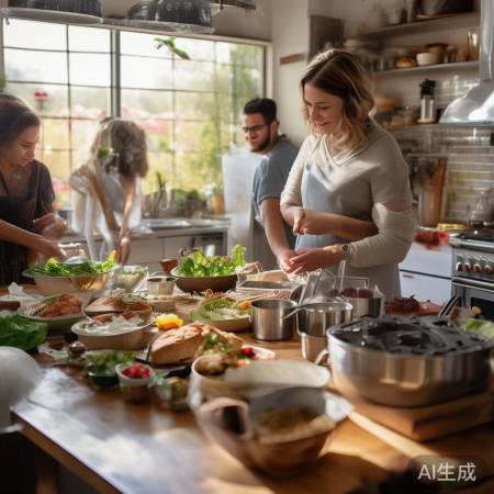 厨房话题结束，用心烹饪生活