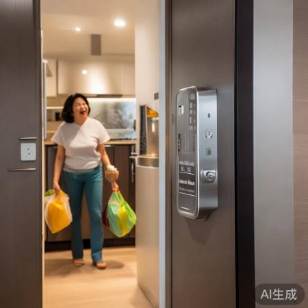 美菱智能锁，常开模式方便实用