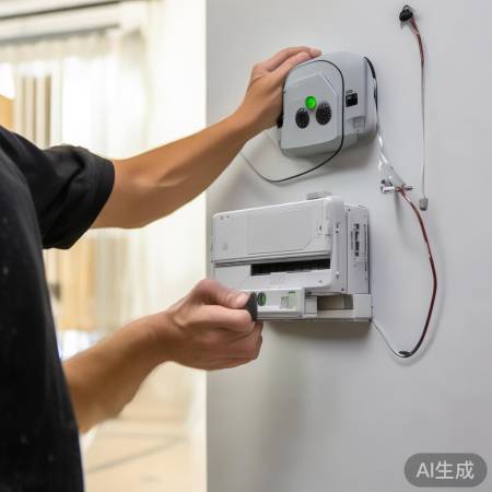 安装设备，水平固定