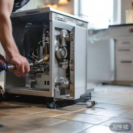 拆集成灶主体螺丝