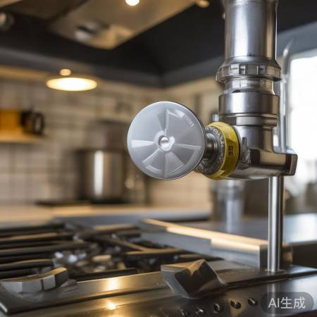 安装止回阀，防油烟倒灌