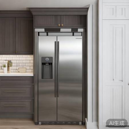 高柜下冰箱，空间利用美观