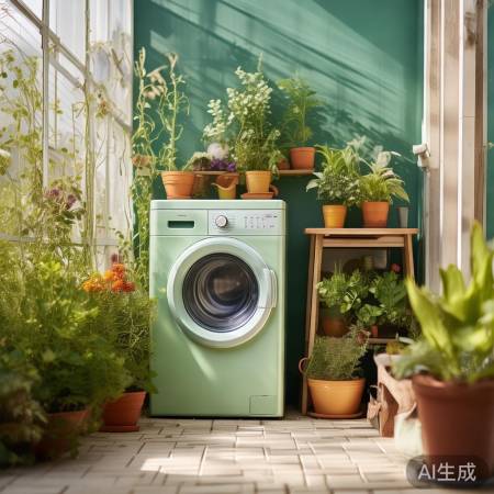 阳台花盆洗衣机摆放攻略