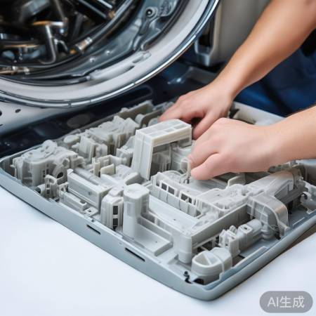 洗衣机底盘塑料拆卸教程