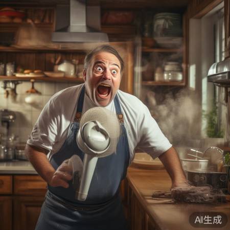 厨神吹风扇被调侃