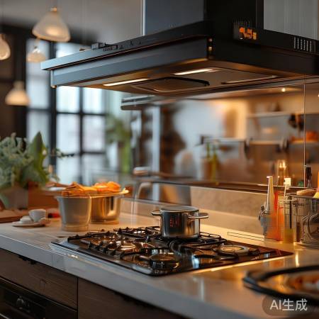 小鸭835油烟机，低噪音烹饪时