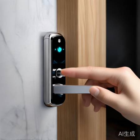 设置指纹,防偷门锁