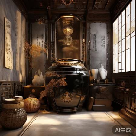 中式热水器，古雅宫廷风