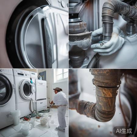 清洗洗衣机排水管