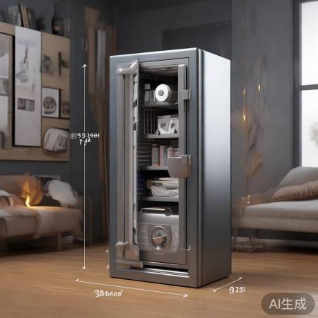 保险柜尺寸适中,容量合理