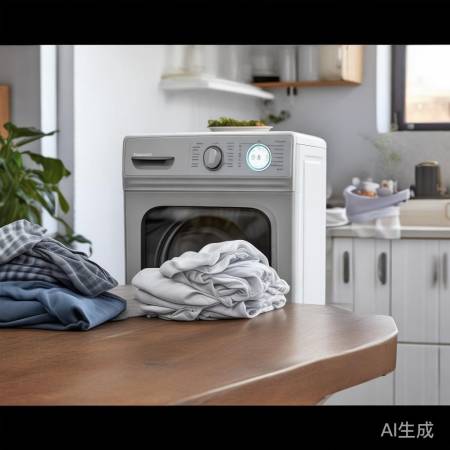 米家洗衣机一键操作，轻松洗净衣物无忧