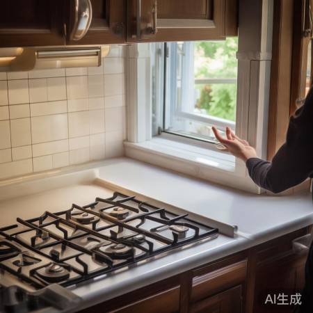 燃气灶通风降温