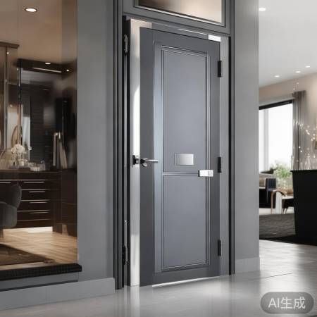 轻奢灰色防盗门,时尚安全之选