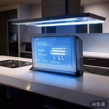 LED屏显油烟机，厨房小助手