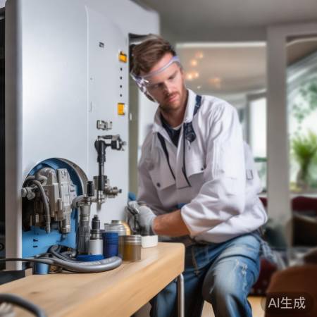 壁挂炉换水，关电源，备工具