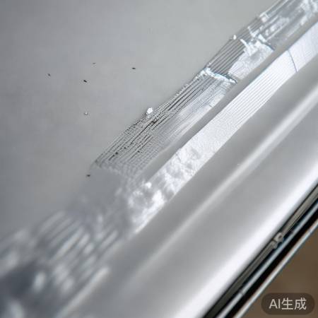 透明胶带修复空调跑绒