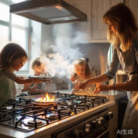 燃气安全,通风检查。