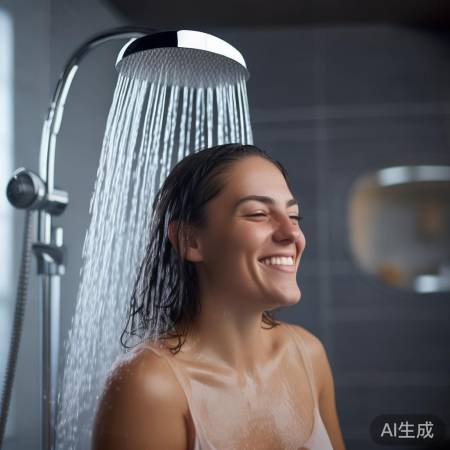 增压喷头洗澡爽