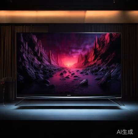 OLED电视，黑色层次感强