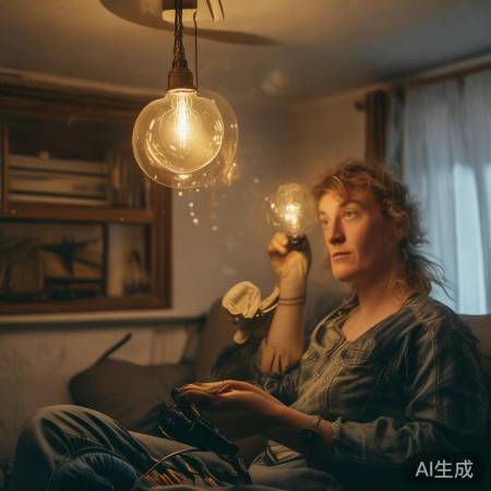 换灯泡小心，安全第一