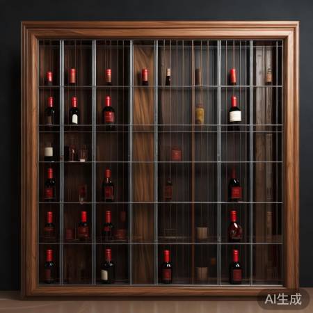 展示架格子宜适中，显酒精致
