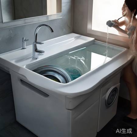 “一洗多用，省时高效洗脸机”