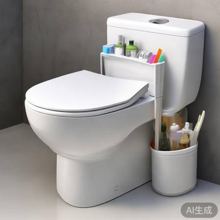 马桶底储物盒，防滑整洁收纳