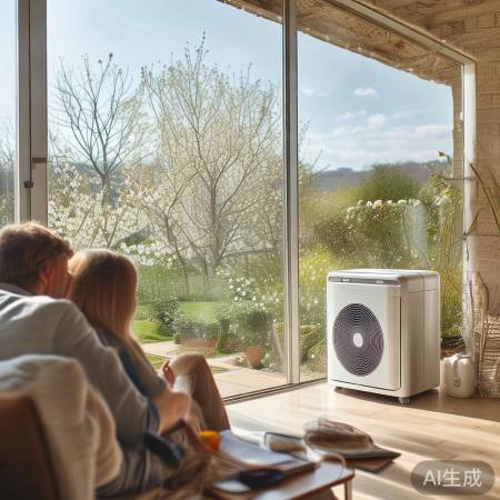 太原灵丘好天气,空气能提升家居